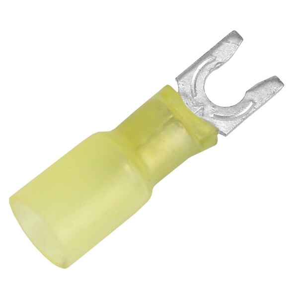 Pacer 12-10 AWG Heat Shrink Spade Terminal - No 8 Stud Size - 25 Pack
